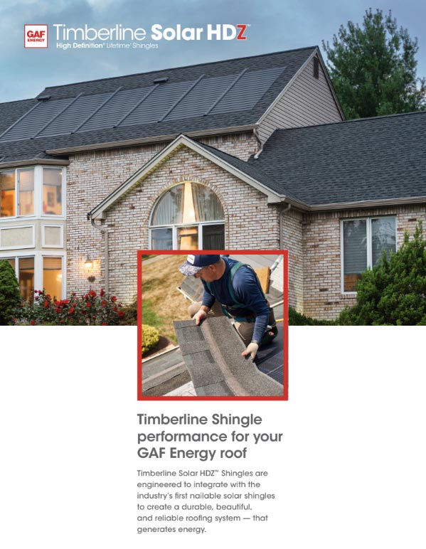 Timberline Solar HDZ_Shingle Product Spec Sheet